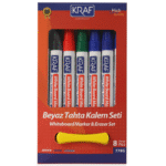 KRAF BEYAZ TAHTA KALEMİ & SİLGİ SET 778G 8 Lİ ( 7+1 Silgi)