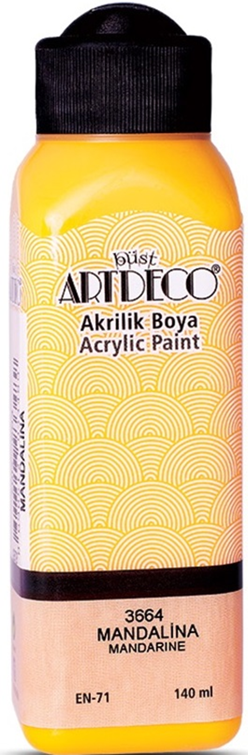 105272 ARTDECO AKRİLİK BOYA 140 ML MANDALİNA Y-070R-3664 - Görsel 1