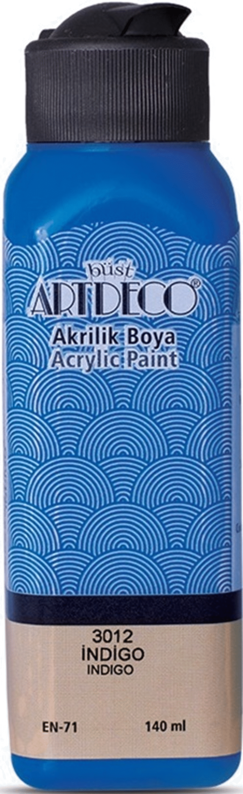 105280 ARTDECO AKRİLİK BOYA 140 ML İNDİGO Y-070R-3012 - Görsel 1