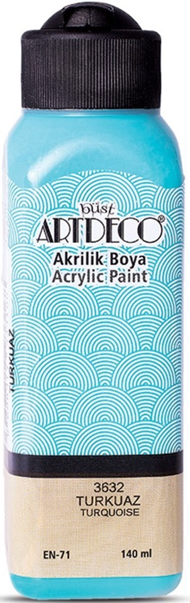 105282 ARTDECO AKRİLİK BOYA 140 ML TURKUAZ Y-070R-3632 - Görsel 1