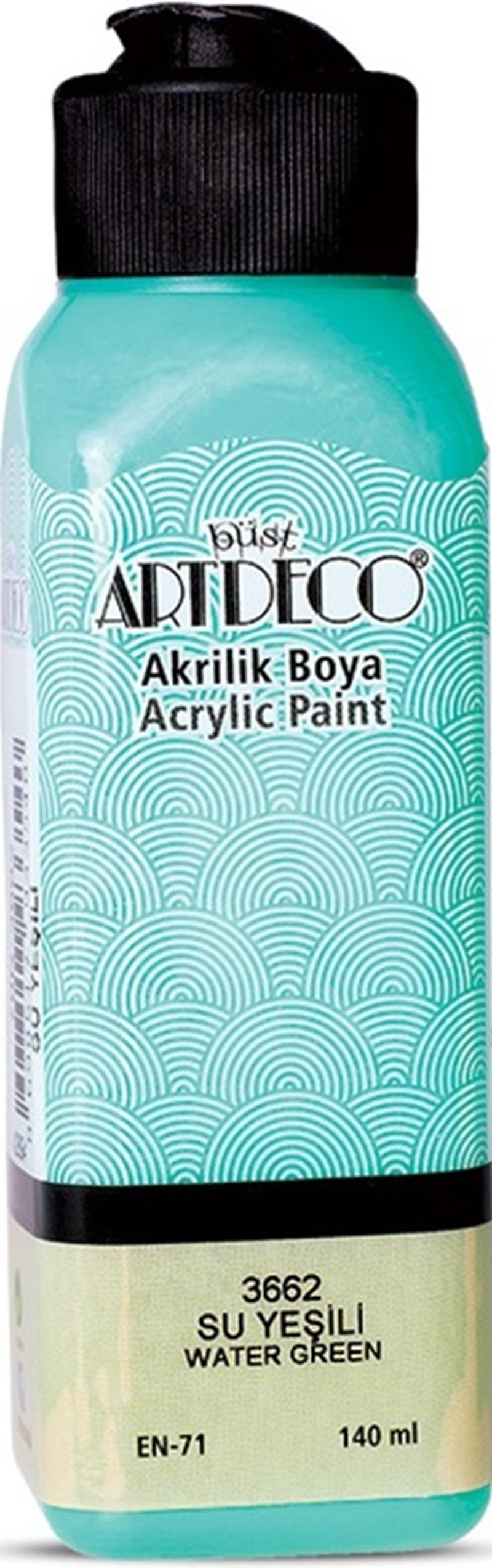 106651 ARTDECO AKRİLİK BOYA 140 ML SU YEŞİLİ Y-070R-3662 - Görsel 1