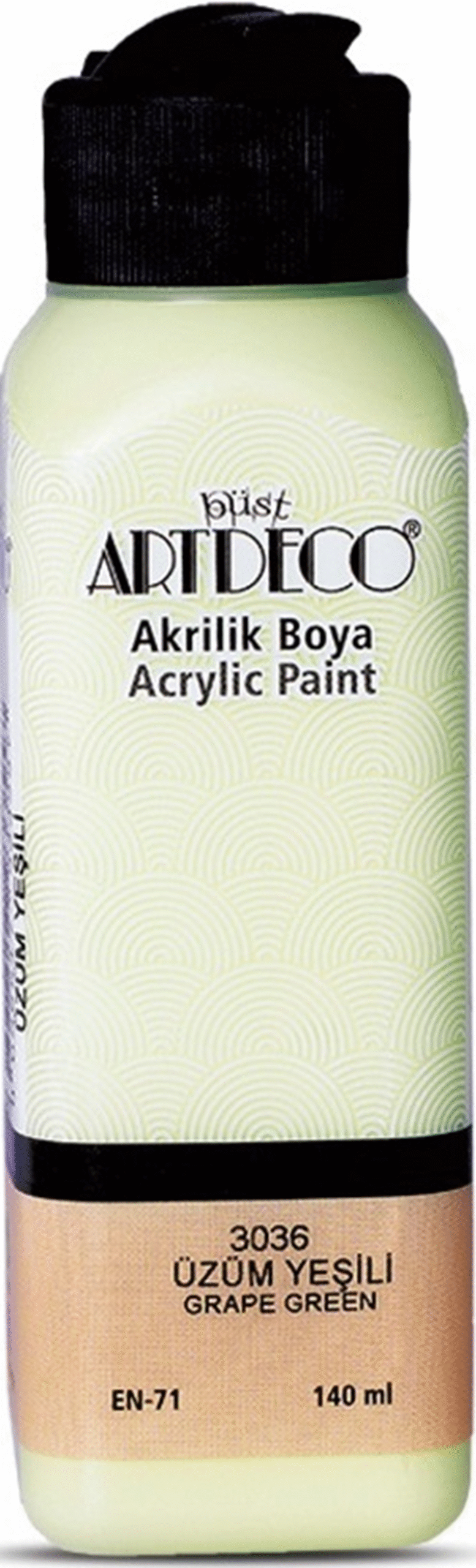 106652 ARTDECO AKRİLİK BOYA 140 ML ÜZÜM YEŞİLİ Y070R-3036 - Görsel 1