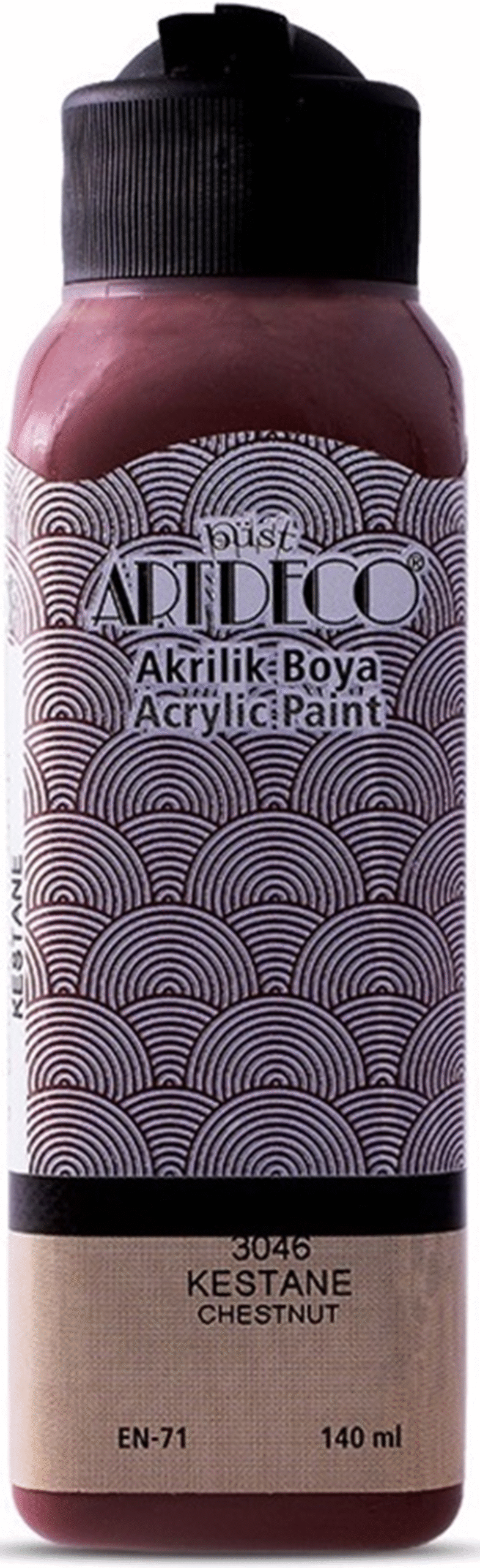 106683 ARTDECO AKRİLİK BOYA 140 ML KESTANE Y-070R-3046 - Görsel 1