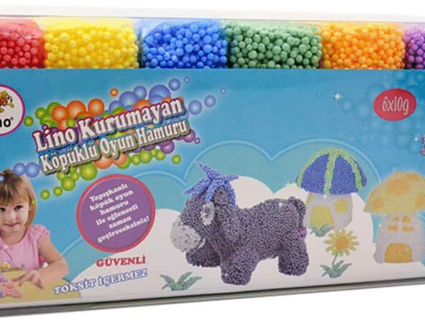 LİNO OYUN HAMURU KÖPÜKLÜ 10 GR KURUMAYAN 6 LI 152017