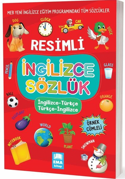 EMA KİTAP - SÖZLÜK RESİMLİ İNGİLİZCE-TÜRKÇE / TÜRKÇE-İNGİLİZCE