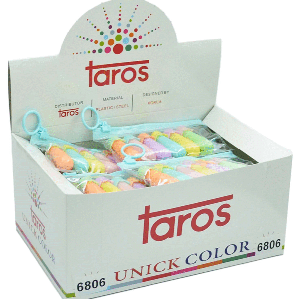 UNICK COLOR FOSFORLU KALEM PASTEL PATLICAN 6 LI MINI 24 LÜ 6806