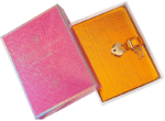 VJ DEFTER HUSH HUSH KİLİTLİ METALİK KUTULU 13x18 Cm. 80 Gr. 160 YP. DÜZ TURUNCU 4401 - Görsel 3