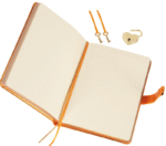 VJ DEFTER HUSH HUSH KİLİTLİ METALİK KUTULU 13x18 Cm. 80 Gr. 160 YP. DÜZ TURUNCU 4401 - Görsel 4