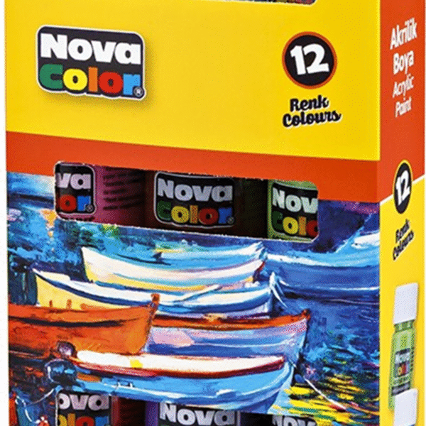 NOVA COLOR AKRİLİK BOYA ŞİŞE 17 ML 12 Lİ NC-2008
