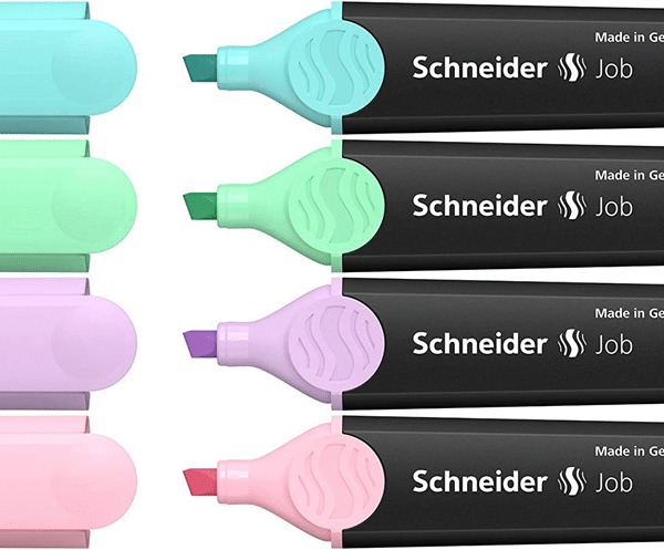 SCHNEIDER FOSFORLU KALEM 150 JOB PASTEL SET 4 LÜ KARTON KUTU SCB393