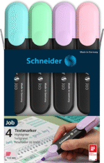 SCHNEIDER FOSFORLU KALEM 150 JOB PASTEL SET 4 LÜ KARTON KUTU SCB393 - Görsel 2