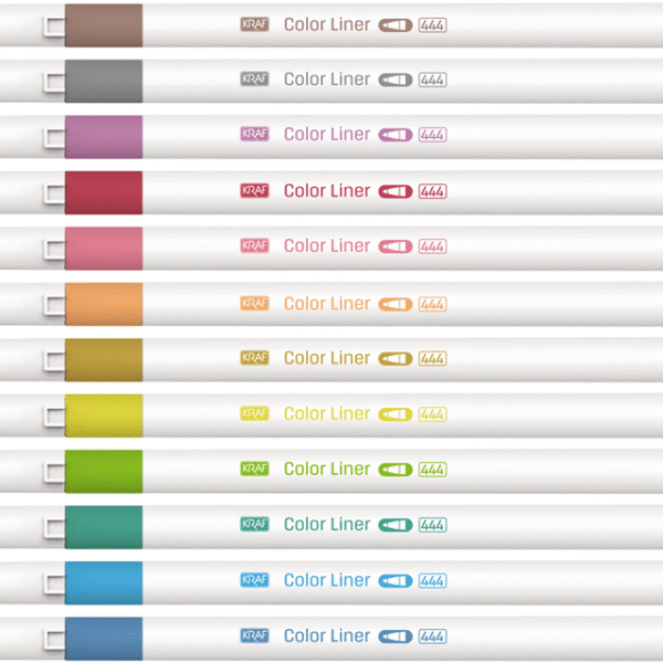 KRAF COLOR LINER KALEM 0.5 MM 444 12 Lİ