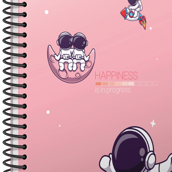 GIPTA DEFTER HAPPINESS A4 SPİRALLİ KARTON KAPAK 80 YP. KARELİ 5802