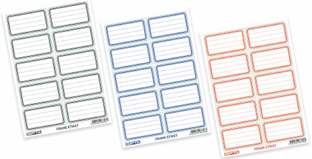 GIPTA OKUL ETİKETİ FRAME SİYAH 3 YP. 2947