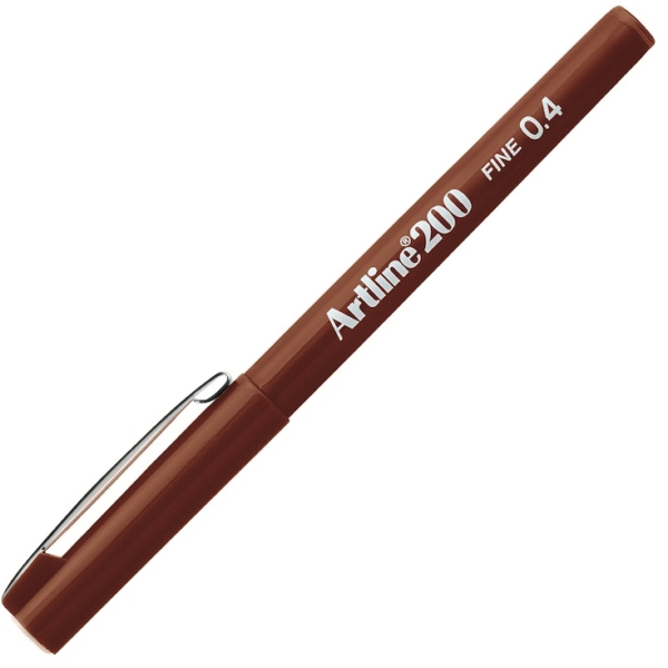 ARTLINE FINELINER KALEM FINE 200N 0.4 KAHVERENGİ A-EK-200N BROWN