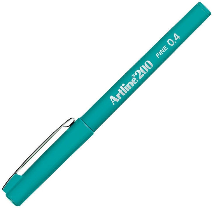 13181 ARTLINE FINELINER KALEM FINE 200N 0.4 TURKUAZ A-EK-200N TURQU - Görsel 1