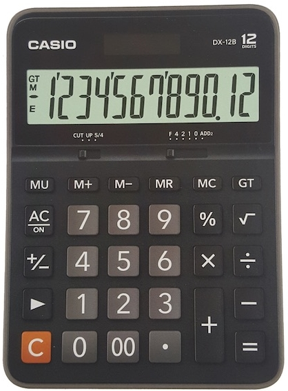 CASIO HESAP MAKİNESİ MASAÜSTÜ DX-12B-BK 12 HANE