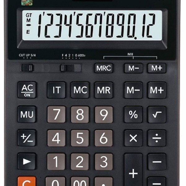 CASIO HESAP MAKİNESİ MASAÜSTÜ GX-12B 12 HANE