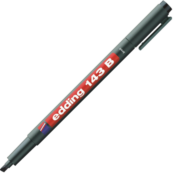 EDDING ASETAT KALEMİ E-143B SİYAH
