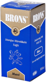 BRONS ISTAMPA MÜREKKEBİ 500 CC MAVİ BR-321 - Görsel 2