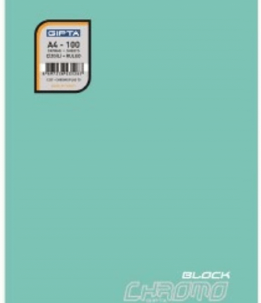 GIPTA BLOKNOT CHROMO BLOCK A6 SPİRALLİ PP KAPAK 80 YP. ÇİZGİLİ 6097