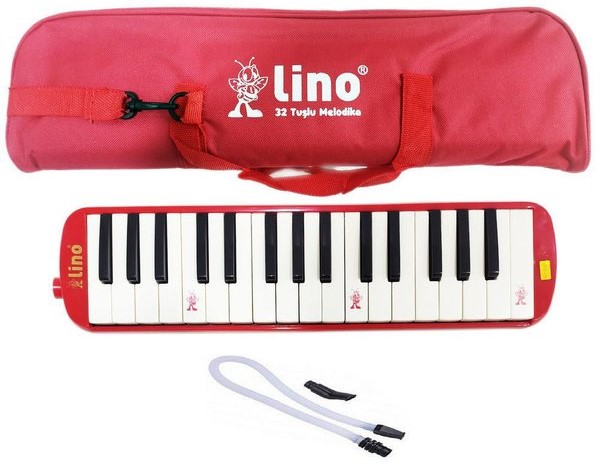 LİNO MELODİKA 32 TUŞLU BEZ ÇANTA KIRMIZI LN-32-KS