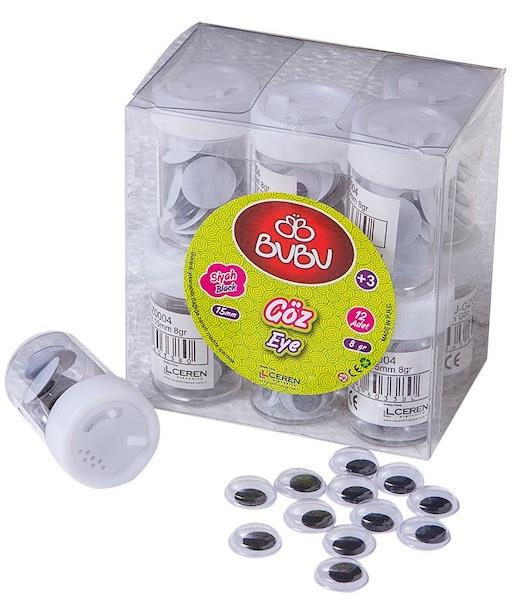 BU-BU OYNAR GÖZ SİYAH 15 MM 8GR GZ0004