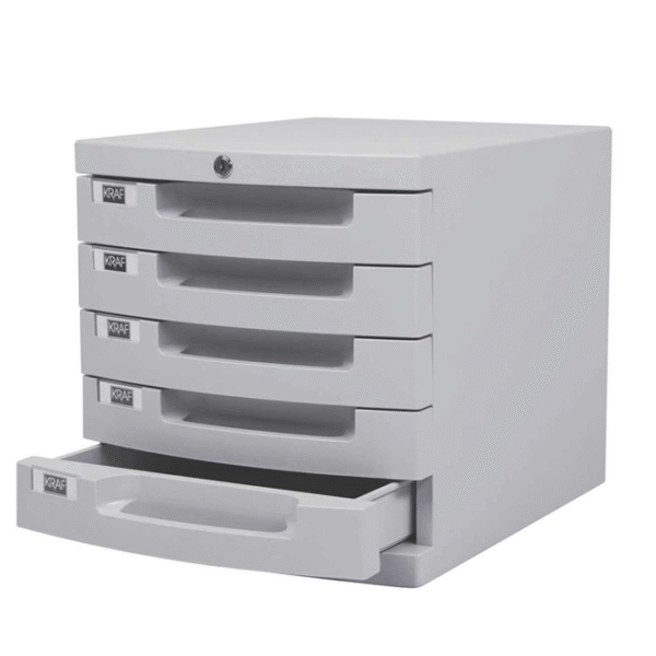 KRAF EVRAK RAFI KİLİTLİ 5 ÇEKMECE 215G