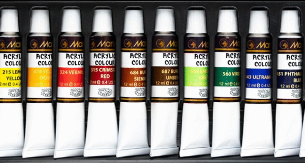 MARIES AKRİLİK BOYA SETİ 12 ML 12 Lİ 812B