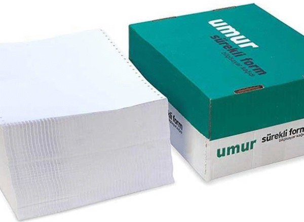UMUR SÜREKLİ FORM 11x24 CM BEYAZ 1 NÜSHA 60 GR 2000 Lİ 30000066