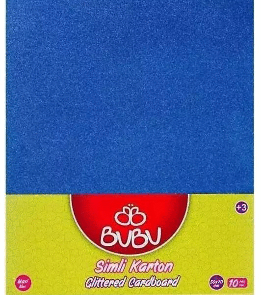 BU-BU FON KARTONU 50x70 SİMLİ MAVİ 10 LU BUBU-FK0009