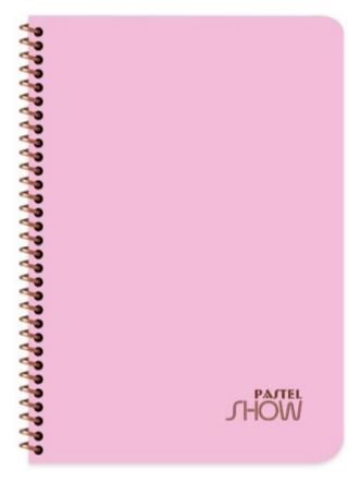 KESKİN DEFTER PASTEL SHOW A4 SPİRALLİ PP KAPAK 160 YP. KARELİ 324462