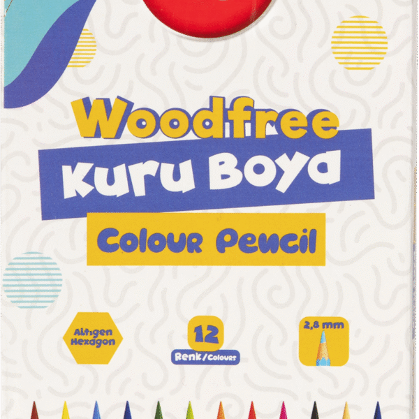 BU-BU WOODFREE KURU BOYA TAM BOY 12 RENK BUBU-KUR001
