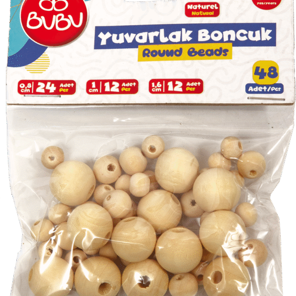 BU-BU BONCUK YUVARLAK NATÜREL KARIŞIK HS0034