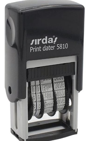 SIRDAŞ TARİH KAŞESİ 5810 MAVİ KEÇELİ ( AY KISMI YAZILI )