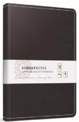 GIPTA DEFTER SUNDAY NOTES 17x24 İP DİKİŞ DERİ KAPAK 140 YP. ÇİZGİLİ 6065