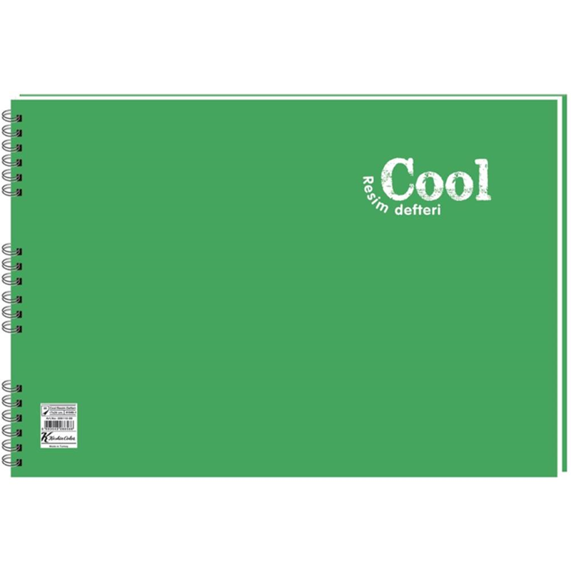 150834 KESKİN RESİM DEFTERİ COOL 17X25 SPİRALLİ PP KAPAK 15 YP. 306111-99 - Görsel 1