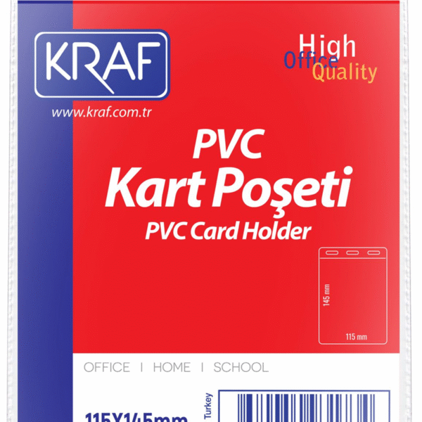 KRAF KART POŞETİ PVC 115x145mm 100 LÜ