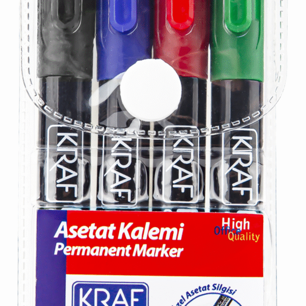 KRAF ASETAT KALEMİ SİLGİLİ (S) 270 4 LÜ SET