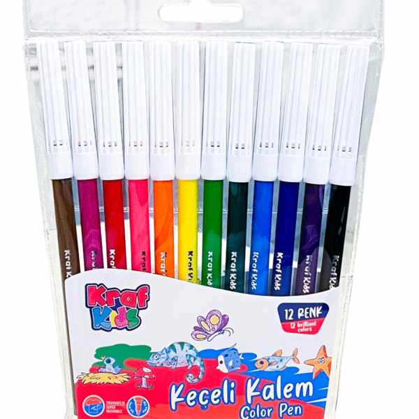 KRAF KIDS KEÇELİ KALEM 12 Lİ 265