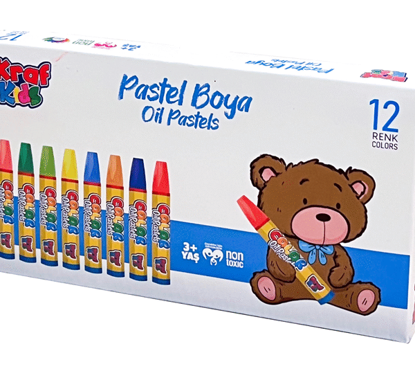 KRAF KIDS PASTEL BOYA 12 LI KK515