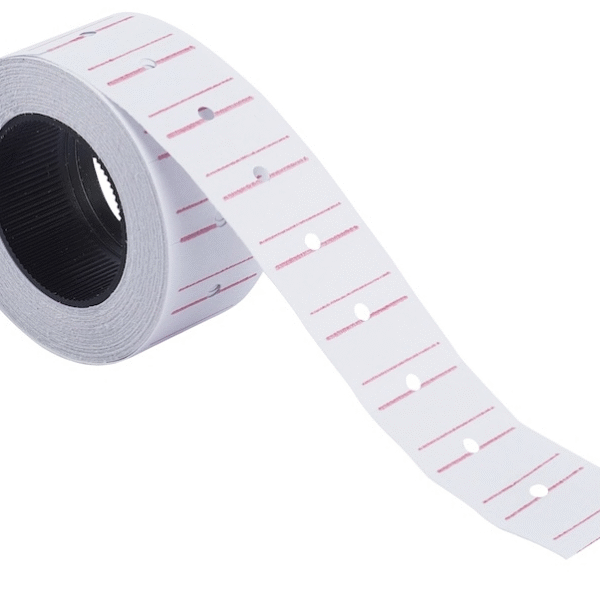 KRAF MOTEX ETİKET 12x21 MM BEYAZ ÇİZGİLİ