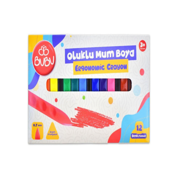BU-BU OLUKLU CRAYON 12 RENK BUBU-CR0003