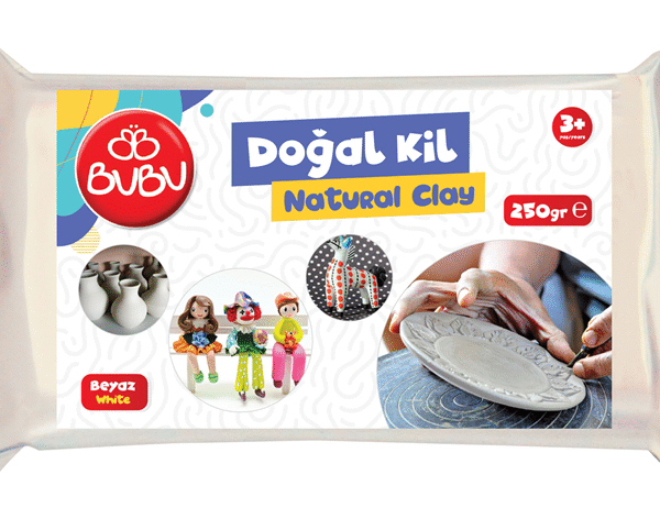 BU-BU DOĞAL KİL BEYAZ 250 GR. BUBU-DK0001