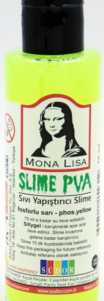 SÜDOR SLIME 70 ML FOSFORLU SARI SL01-11