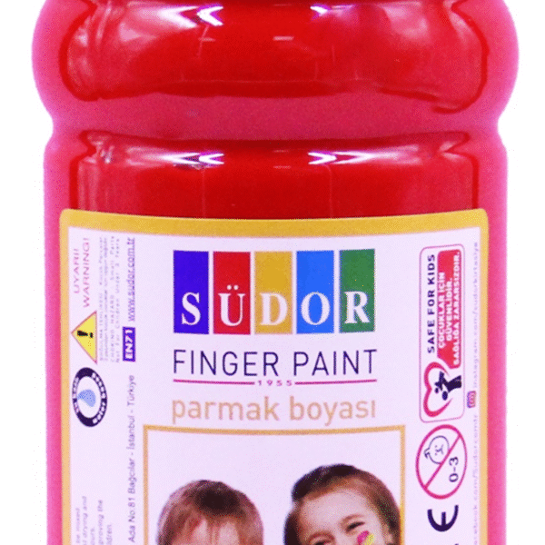 SÜDOR PARMAK BOYASI 500 ML KIRMIZI SD8009-04