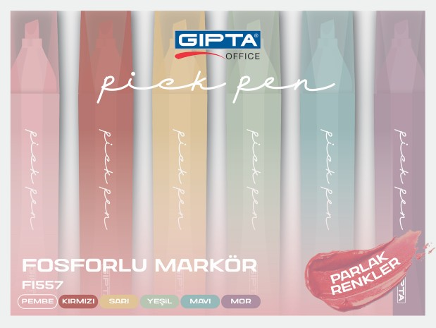 188874 GIPTA FOSFORLU KALEM PICKPEN 6 LI SET F155700 - Görsel 1
