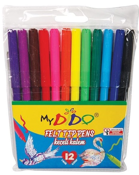 SÜDOR MYDİDO KEÇELİ KALEM 12 Lİ KK01