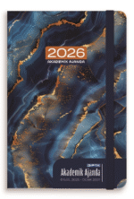 GIPTA AJANDA AKADEMİK HAFTALIK 17x24 SERT KAPAK LASTİKLİ 160-PSK - Görsel 8