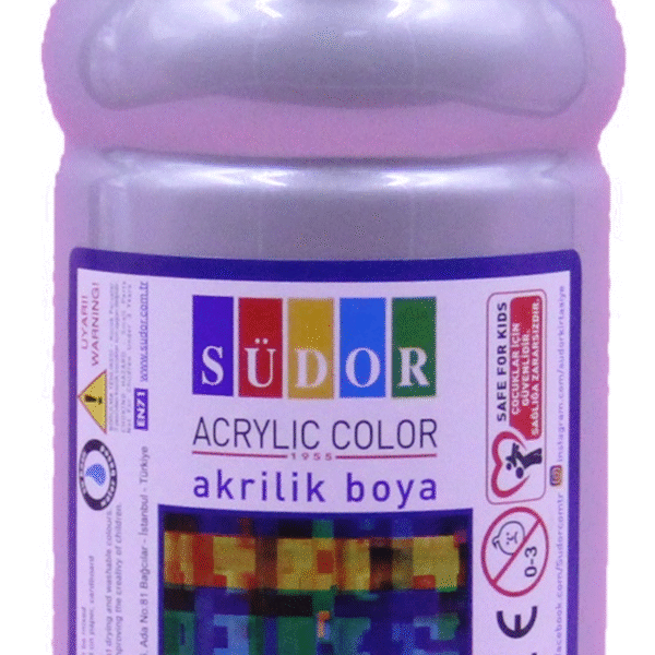 SÜDOR AKRİLİK BOYA 500 ML GÜMÜŞ SD1109-23